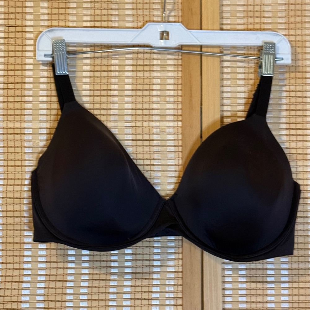 Maidenform Black One Fab Fit T-Shirt Underwire Bra 38DD DM7543 Feminine Sexy